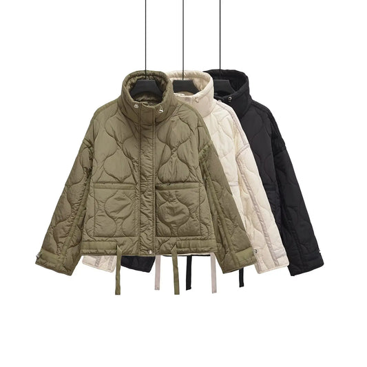 European and American zipper cotton jacket