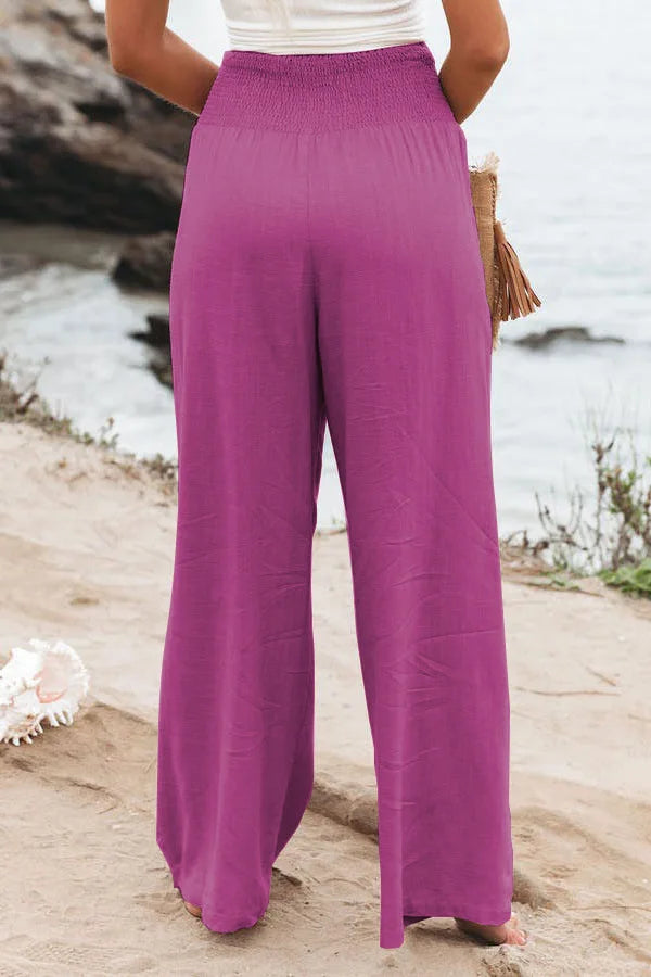 Women's casual pants with drawstring