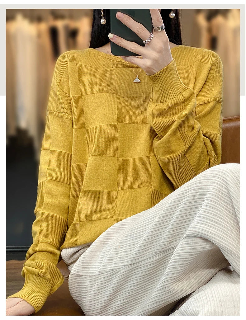 100% Cotton Pullover Sweater