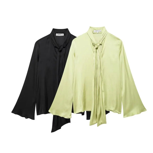 European And American Style Long Sleeve Blouse