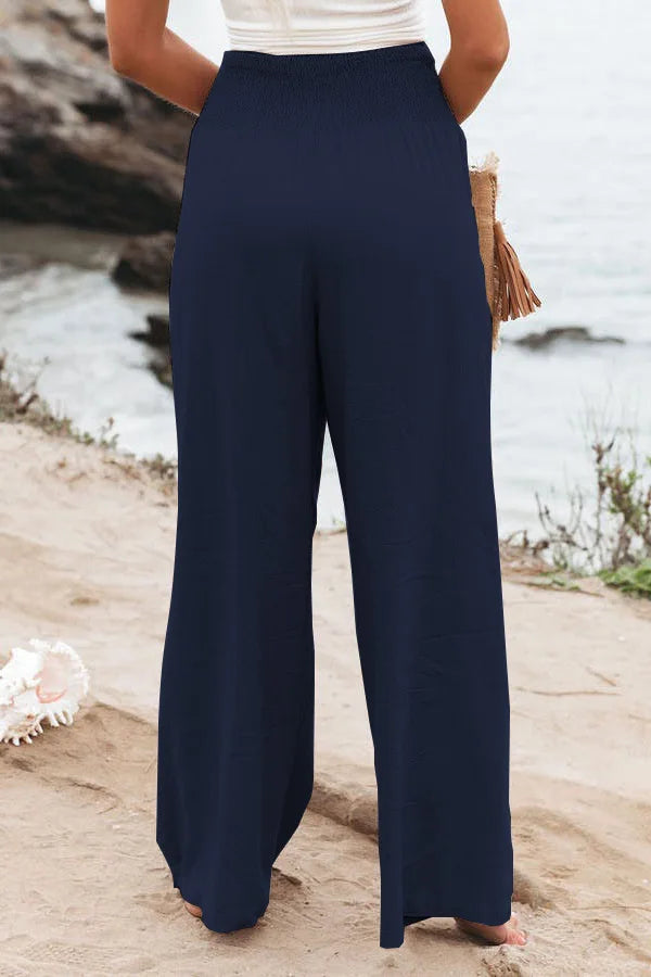 Women's casual pants with drawstring