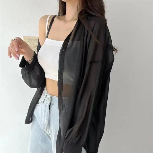 Women’s 7-Color Sheer Sun-Proof Summer Tops