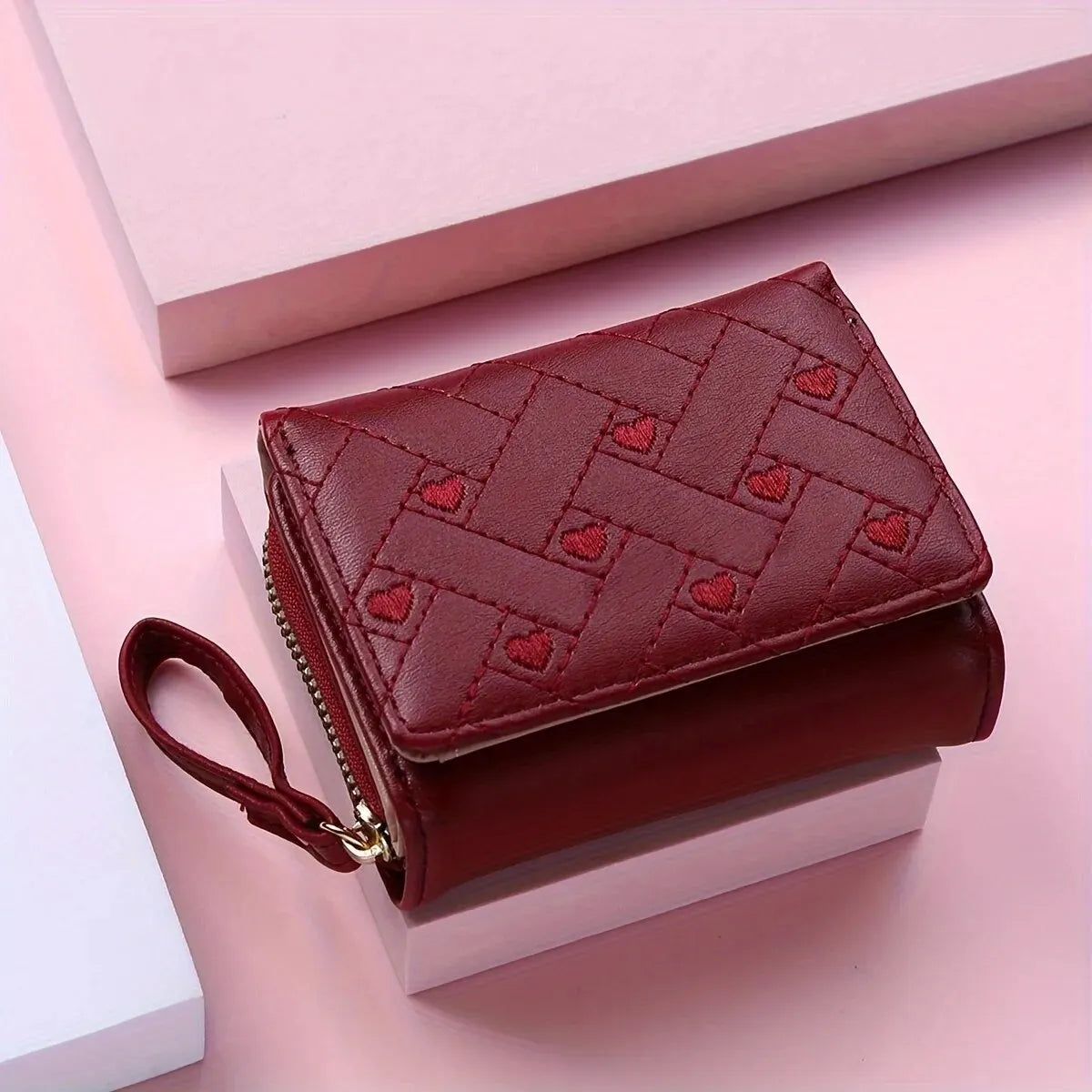 Women's Embroidered Love Wallet