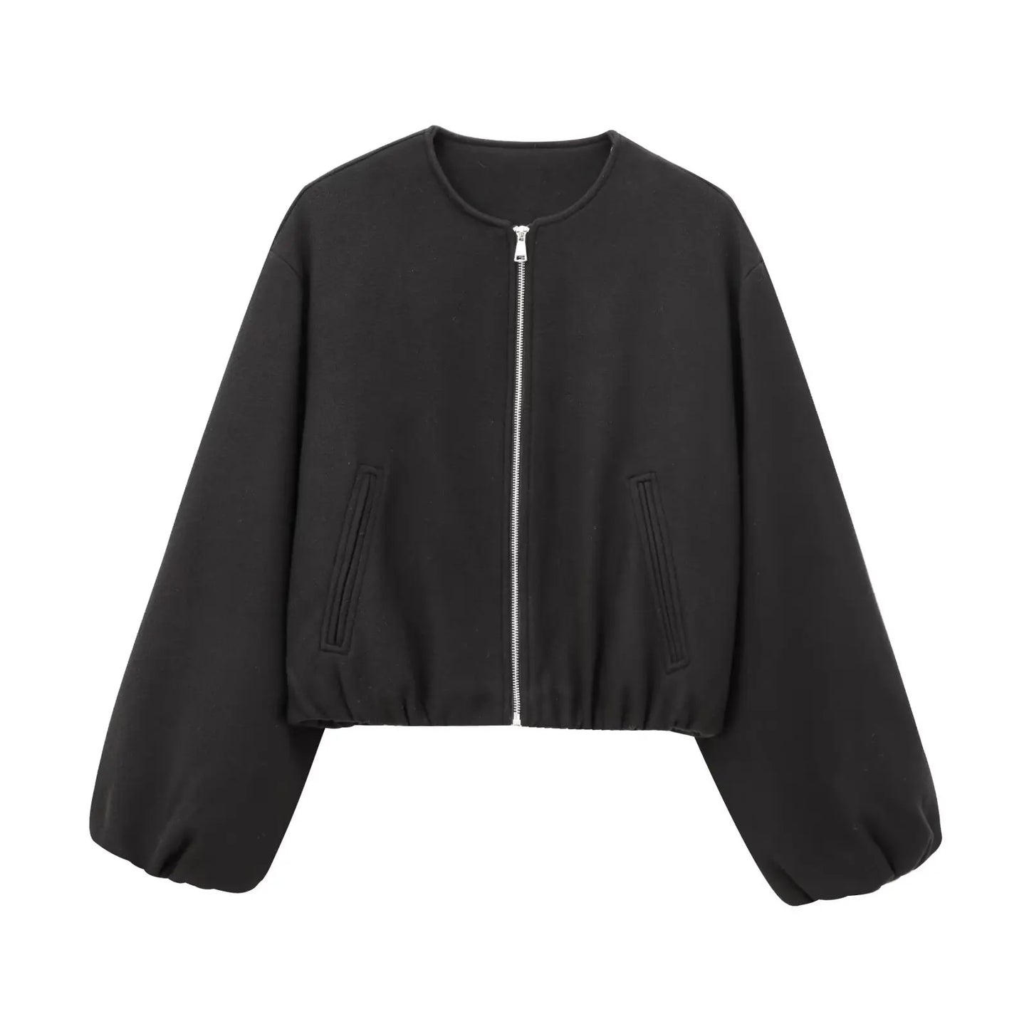 Zipper Bomber Jacket