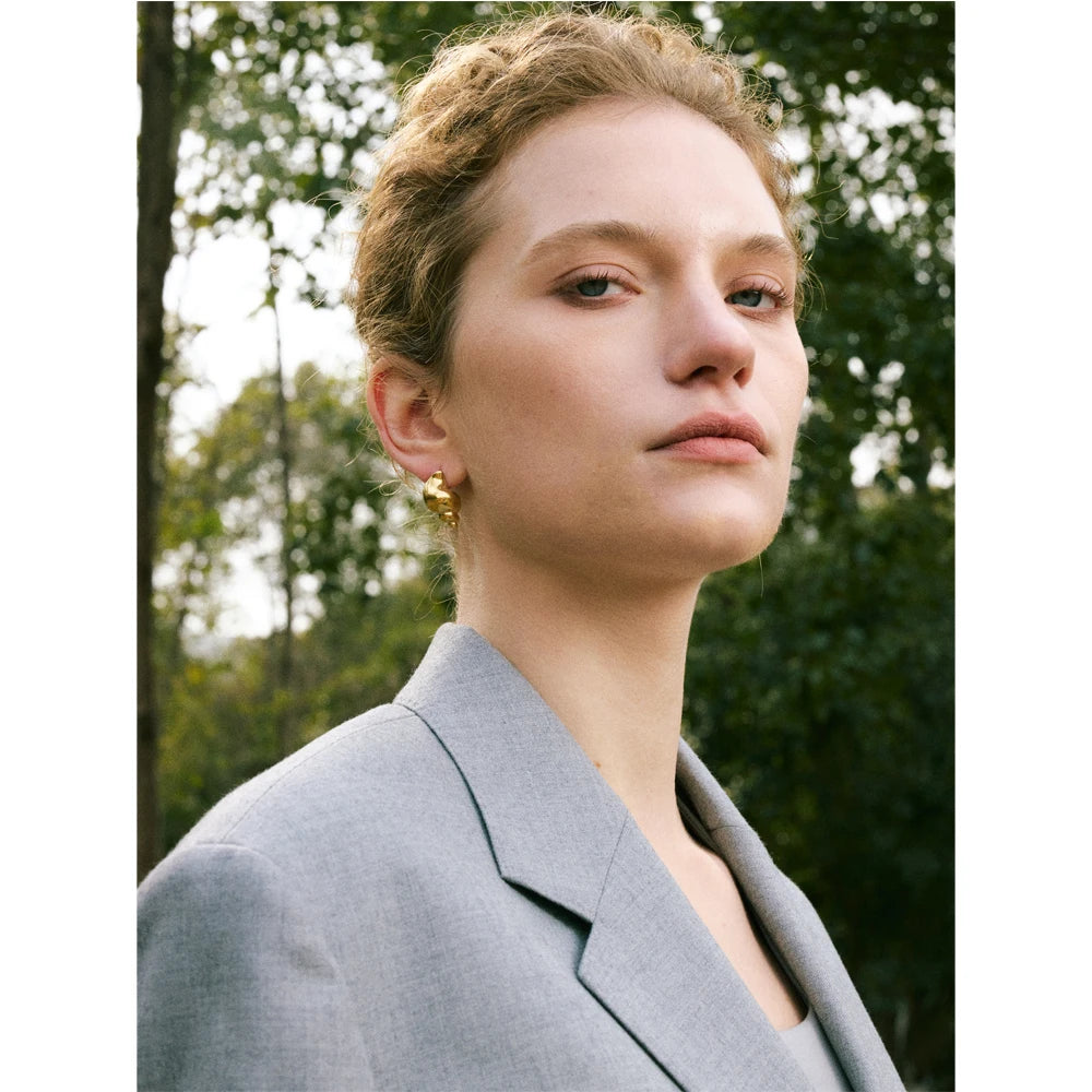 Stainless Steel Conch Stud Earrings