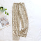 100% cotton crepe leopard print pajamas
