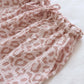 100% cotton crepe leopard print pajamas