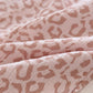 100% cotton crepe leopard print pajamas