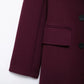 TRAFZA  Burgundy Woolen Coat