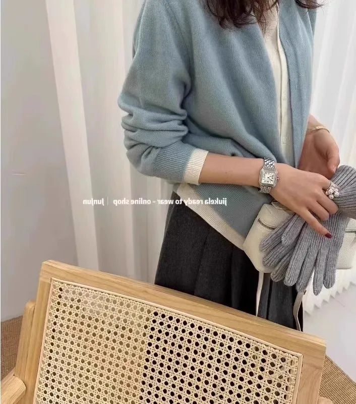 100% pure cashmere sweater cardigan