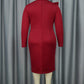 Elegant Long Sleeves with Lace Appliques Sheath