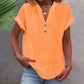 Cotton Linen V-neck Shirt