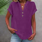 Cotton Linen V-neck Shirt