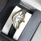 Medieval Alien Y2K Twist Quartz Leather Strap Watch