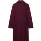 TRAFZA  Burgundy Woolen Coat