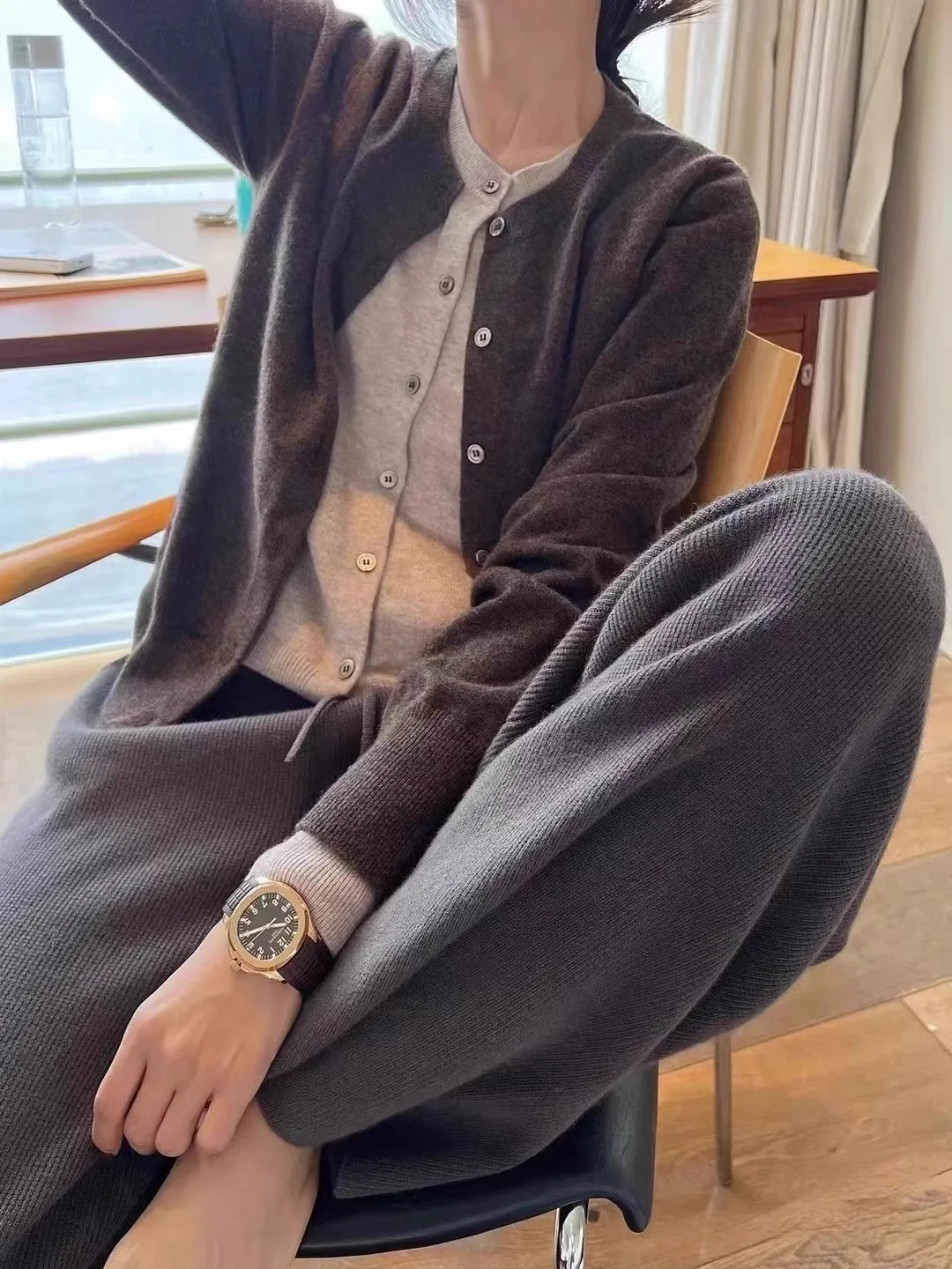 100% pure cashmere sweater cardigan