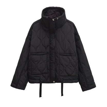 European and American zipper cotton jacket