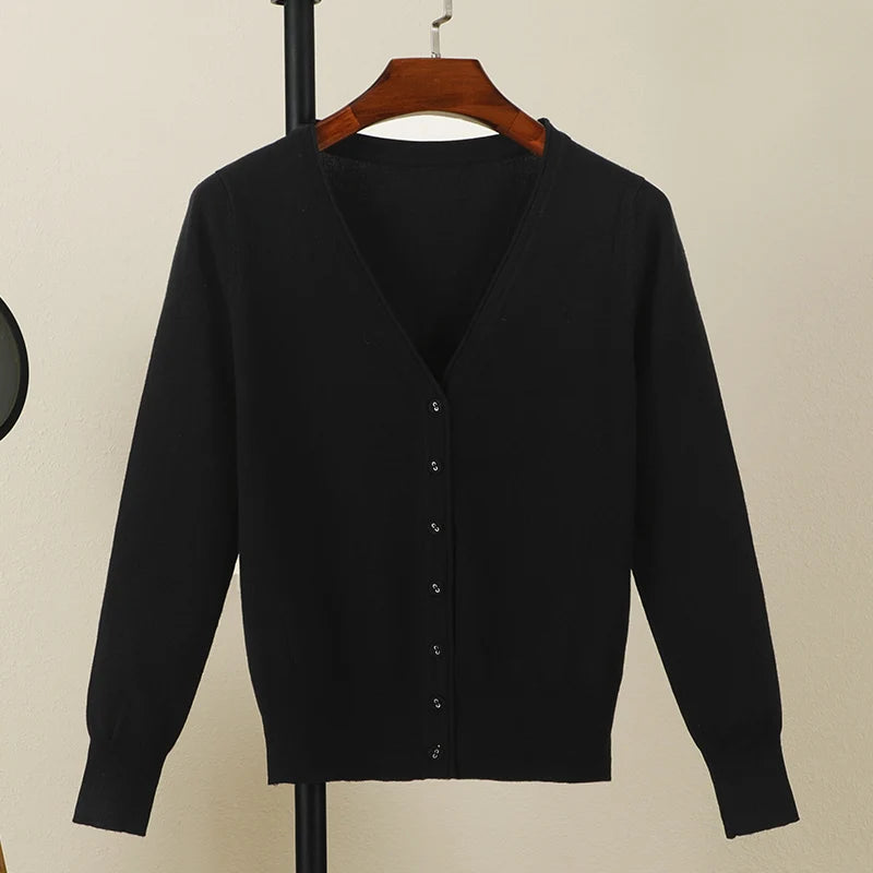 Long Sleeve Cropped Cardigan