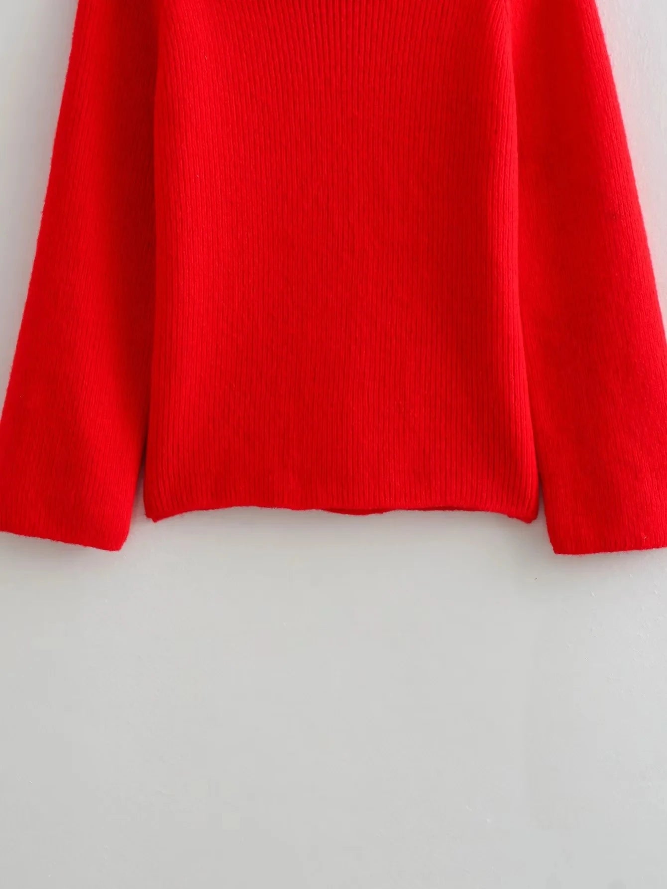TRAFZA Off Shoulder Pullover Sweater