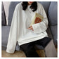 Cotton Long Sleeve Oversize Top