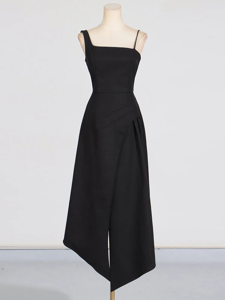 VGH Spliced Shawl Long Dress