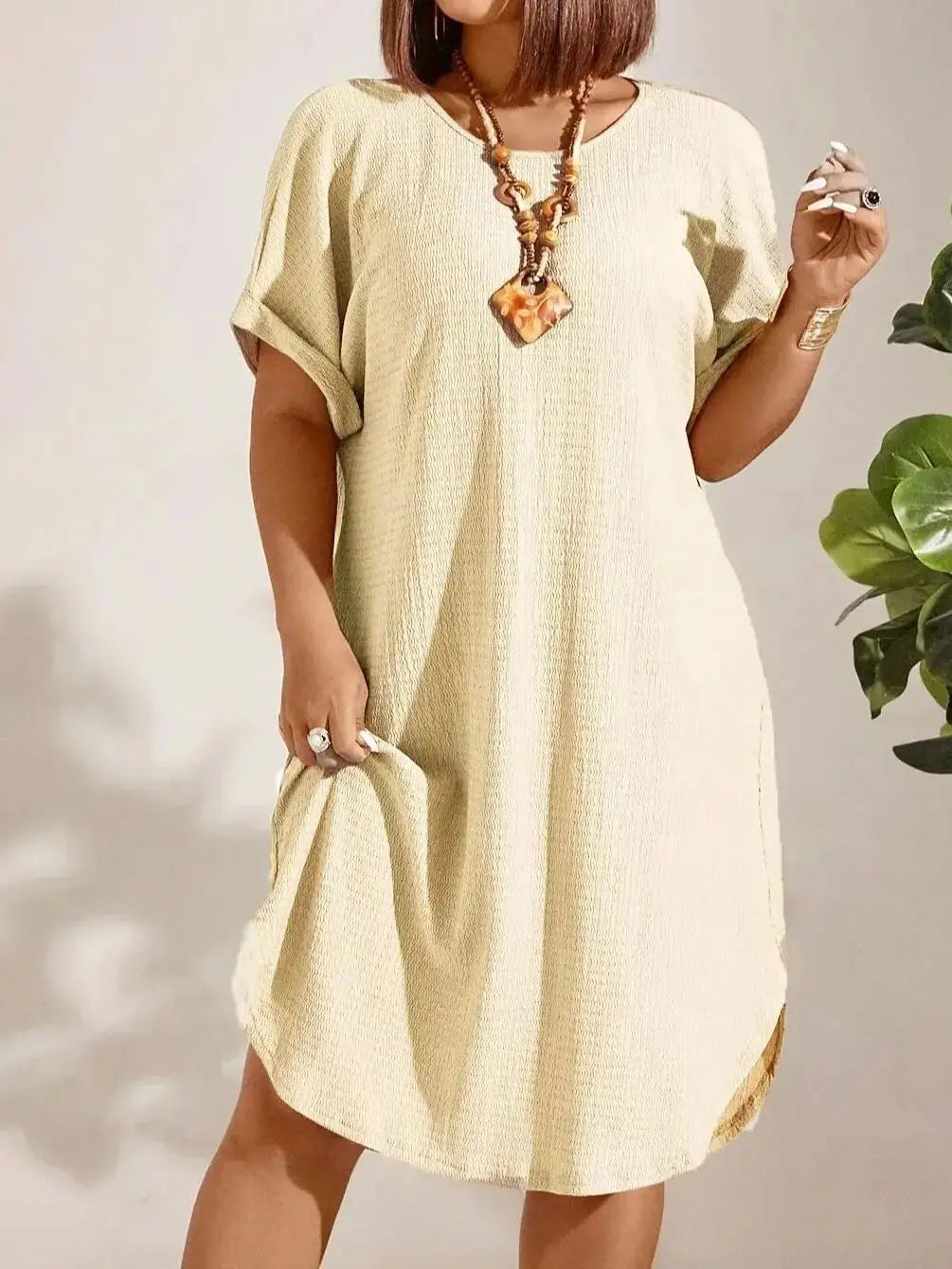 European and American plus size dress