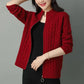 Zipper Knitted Cardigan Jacket