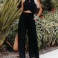 Women's casual pants with drawstring