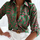 Long Sleeve Print Blouse