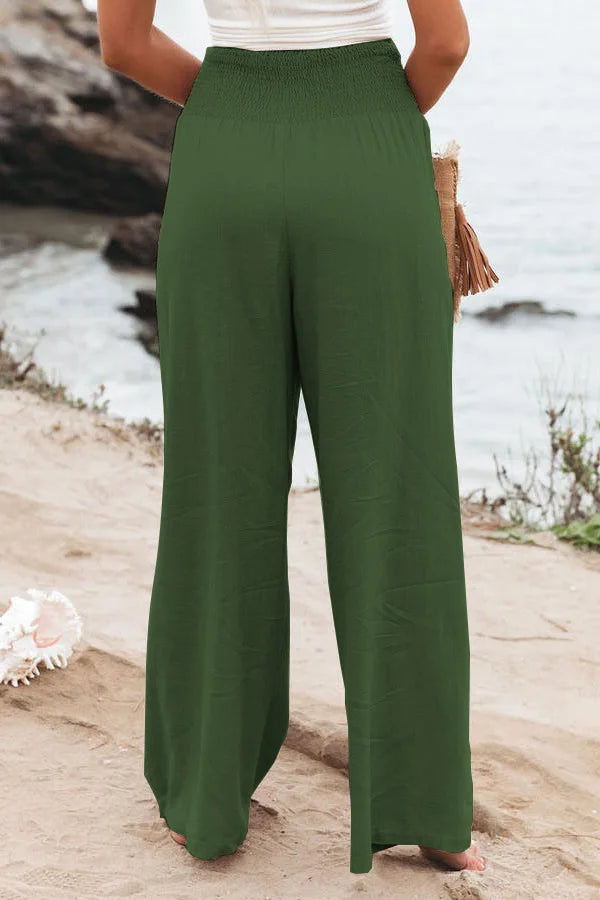 Women's casual pants with drawstring