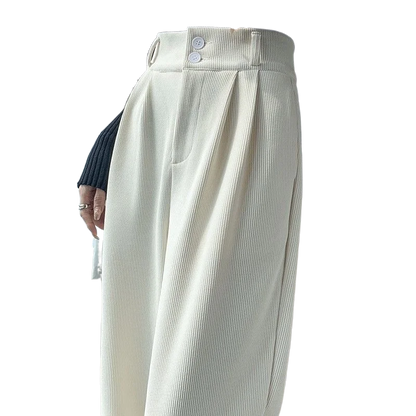 Wide Leg Corduroy Trouser
