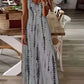 Women's Casual V-neck Tie Dye Maxi Dress