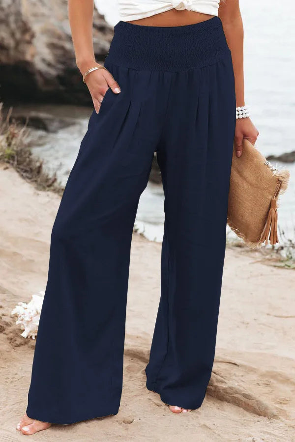 Women's casual pants with drawstring