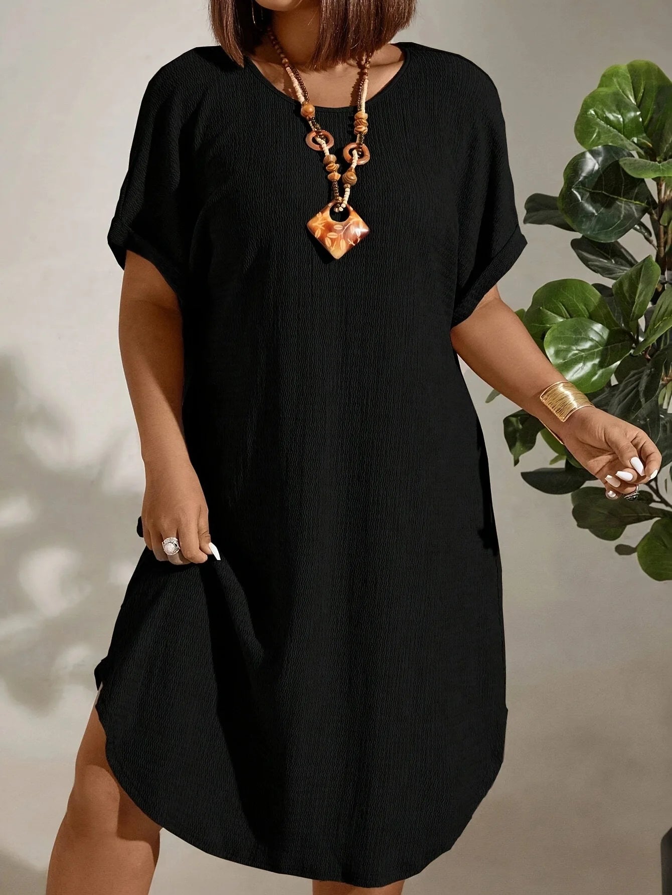 European and American plus size dress