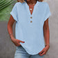 Cotton Linen V-neck Shirt