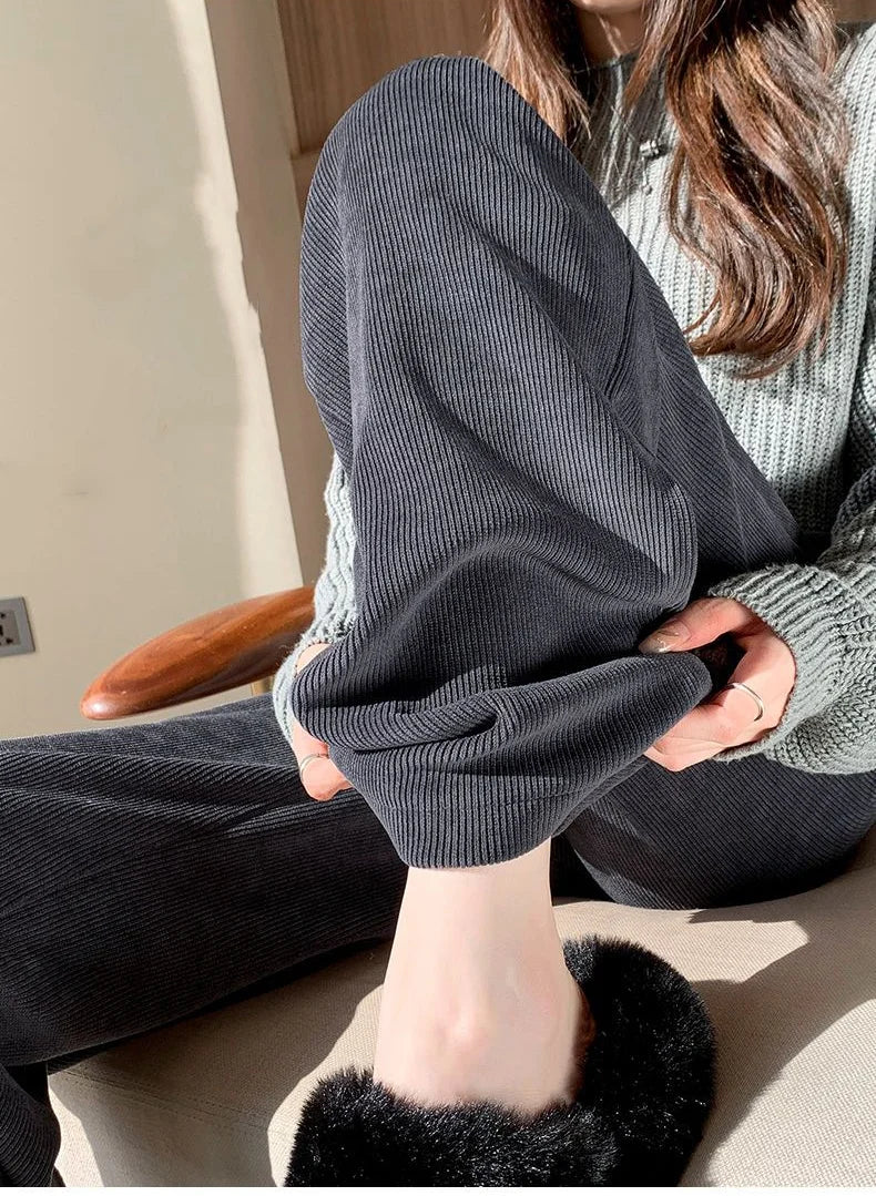 Wide Leg Corduroy Trouser