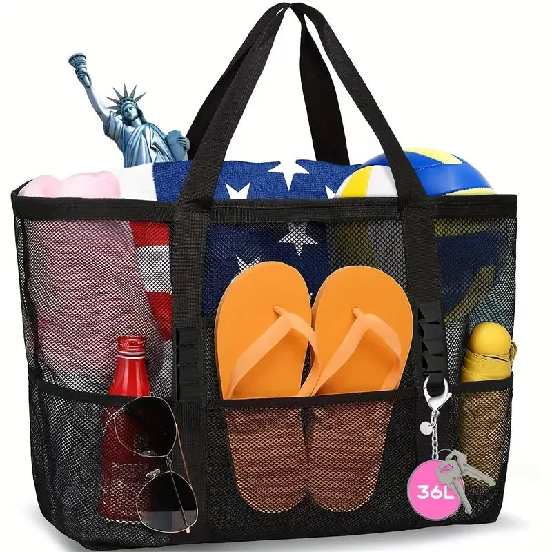 Large Capacity Mesh Beach Tote