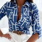 Long Sleeve Print Blouse