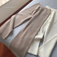 Wool Knitted Wide-leg Trousers