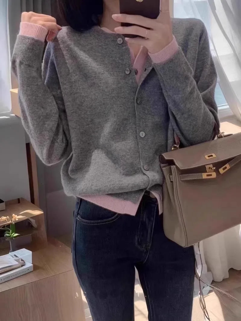 100% pure cashmere sweater cardigan