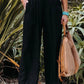Women's casual pants with drawstring