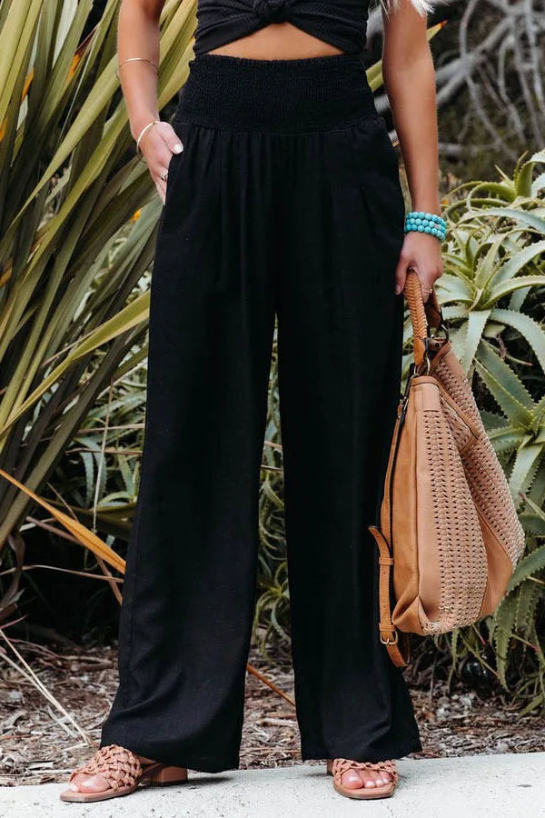 Women's casual pants with drawstring