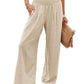 Women's casual pants with drawstring