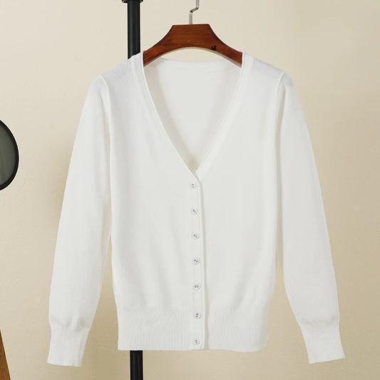 Long Sleeve Cropped Cardigan