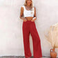Women's casual pants with drawstring