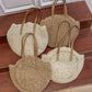 Round Straw Woman's Summer Handbag