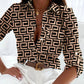 Long Sleeve Print Blouse