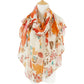 Lightweight Cotton Floral Print Women’s Scarf