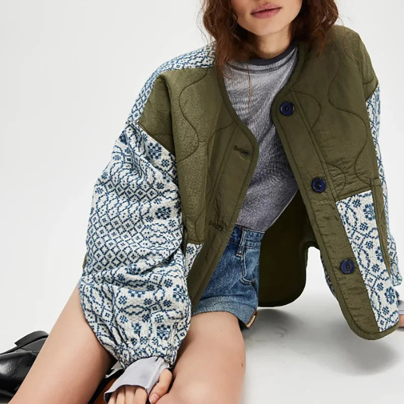 Autumn Floral Printed Jacket