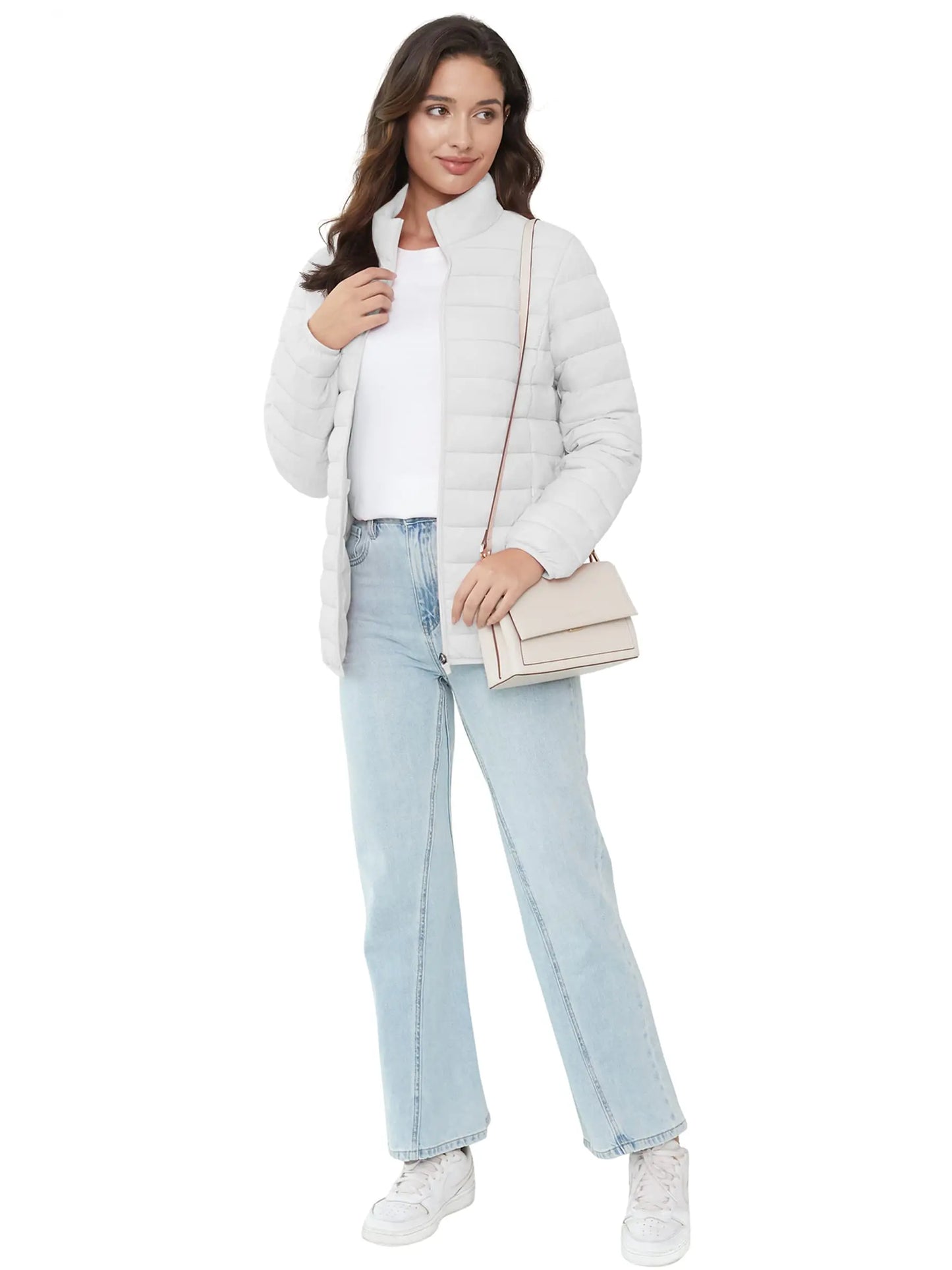 Full Zip Up Puffer Jacket